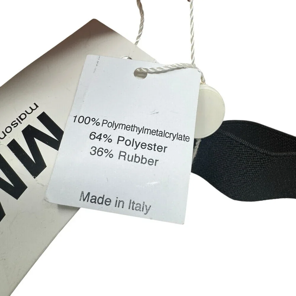 MM6 Maison Margiela 2010 Transparent Shield Waist Belt NWT Runway Piece Italy